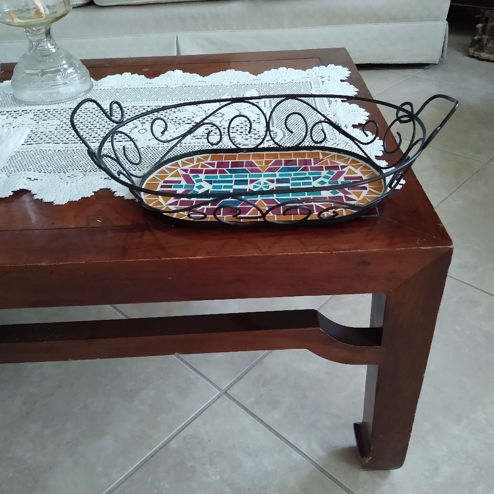 Not Available Mosaic basket - Picture 4 of 4